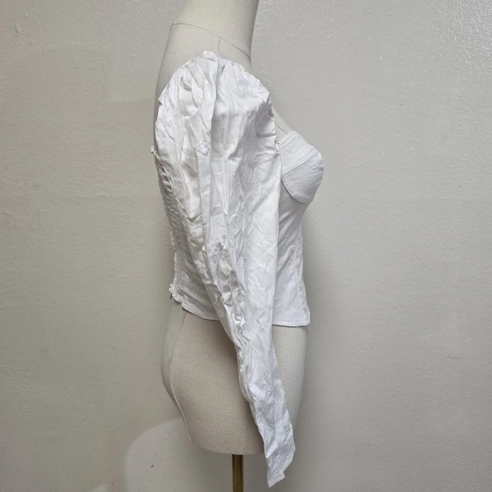 Reformation Cacio Top White Size 0